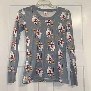 Hanna Andersson Frosty the Snowman pajama top XS